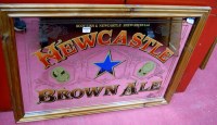 Lot 1091 - A 'Newcastle Brown Ale' pine framed...