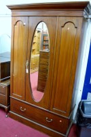 Lot 1099 - An Edwardian mahogany and satinwood inlaid...