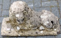 Lot 1126 - A reconstituted stone garden figure of a...