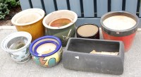 Lot 1132 - A collection of various glazed stoneware...