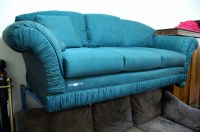 Lot 1167 - A contemporary Thomasville green upholstered...