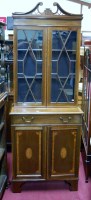 Lot 1233 - An Edwardian mahogany and satinwood...