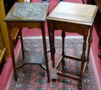 Lot 1237 - An early 20th century moulded oak square...