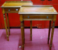 Lot 1246 - A pair of contemporary walnut and crossbanded...