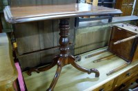 Lot 1261 - A Victorian and later mahogany round cornered...