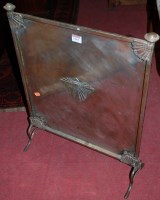 Lot 1262 - An Art Deco steel fire screen