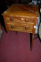 Lot 1263 - An early 19th century mahogany two drawer side...
