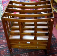 Lot 1274 - A reproduction mahogany four division...