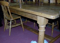 Lot 1317 - A Victorian style pine round cornered...