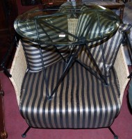 Lot 1349 - A pair of contemporary black painted cast...