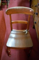 Lot 1358 - A set of six Victorian stained elm and...
