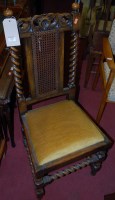 Lot 1366 - A set of four early 20th century oak...