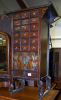 Lot 1374 - A contemporary Chinese elm and brass bound...