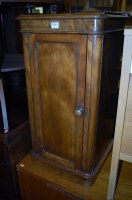 Lot 1384 - A Victorian mahogany round cornered single...