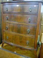 Lot 1393 - An early 20th century mahogany and crossbanded...
