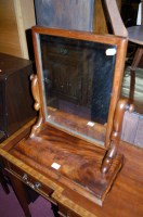 Lot 1405 - A Victorian mahogany swing toilet mirror