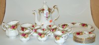 Lot 17 - A Royal Albert part tea service in the Old...