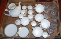 Lot 59 - A Royal Doulton part tea and coffee service in...