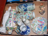 Lot 63 - A box of miscellaneous items to include; pair...