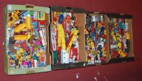 Lot 83 - Three boxes of assorted loose and playworn...