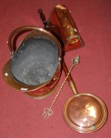 Lot 84 - An early 20th century copper helmet shaped...