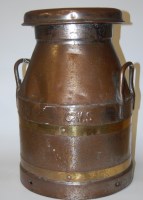 Lot 86 - An early 20th century iron and brass banded...