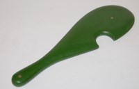 Lot 105 - A green painted ethnic club, w.49cm