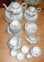 Lot 114 - An early 20th century Dresden porcelain part...