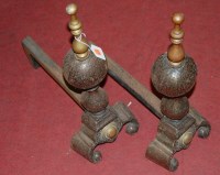 Lot 140 - A pair of late 19th century Dutch turned brass...