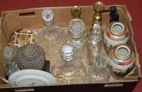 Lot 145 - A box of miscellaneous items to include; pair...