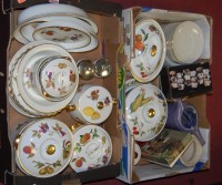 Lot 147 - Two boxes of miscellaneous china, to include;...