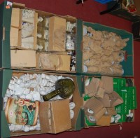 Lot 152 - Four boxes of miscellaneous items to include;...