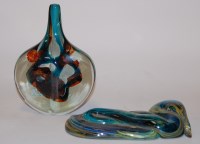 Lot 165 - A Mdina cased glass fish vase, designed by...