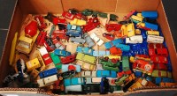 Lot 2334 - Tray of mixed play worn diecast, tinplate and...