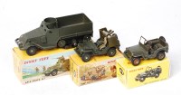 Lot 2010 - French Dinky Toys Military Group, to include...