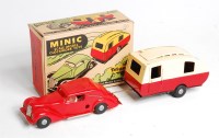 Lot 3231 - Triang Minic Car and Caravan, rare later...