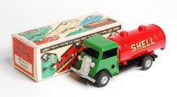 Lot 3237 - Triang Minic Petrol Tanker, green cab with...