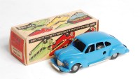 Lot 3244 - Triang Minic Jowett Javelin, blue plastic body...