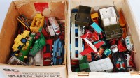 Lot 1639 - 2 boxes of mixed play worn diecasts to include...