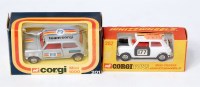 Lot 1674 - Corgi Toys No.282 Mini Cooper, white and black...