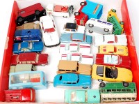 Lot 1628 - Tray of mixed playworn Corgi, Dinky and Lion...