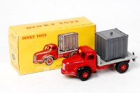 Lot 1925 - French Dinky, 34B Berliet container truck, red...
