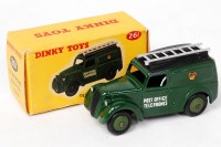 Lot 1927 - Dinky Toys, 261 Telephone Service van, olive...