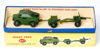 Lot 1945 - Dinky Toys, 697 25-pounder field gun gift set...