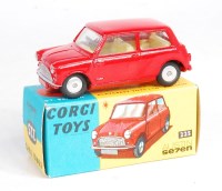Lot 1700 - Corgi Toys, 225 Austin 7 Mini Saloon, red body...