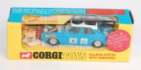 Lot 1704 - Corgi Toys, 302, Hillman Hunter Rally, blue...