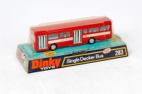 Lot 1973 - Dinky Toys, 283 Single Decker Bus, red body...