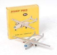 Lot 2005 - French Dinky Toys, 804 SNCAN Noratlas, silver...