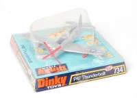 Lot 2007 - Dinky Toys, 734, P47 Thunderbolt, metallic...