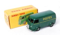 Lot 2017 - French Dinky Toys, 25BV Peugeot D.3.A van,...
